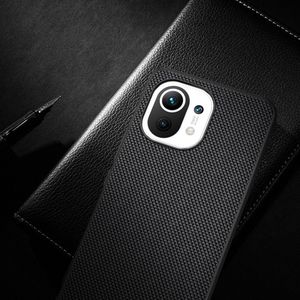 Hurtel Nillkin Textured Case wytrzymałe wzmocnione etui z żelową ramką i nylonem na tyle Xiaomi Mi 11 czarny 16