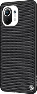 Hurtel Nillkin Textured Case wytrzymałe wzmocnione etui z żelową ramką i nylonem na tyle Xiaomi Mi 11 czarny 3