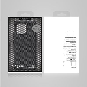Hurtel Nillkin Textured Case wytrzymałe wzmocnione etui z żelową ramką i nylonem na tyle Xiaomi Mi 11 czarny 5