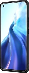 Hurtel Nillkin Textured Case wytrzymałe wzmocnione etui z żelową ramką i nylonem na tyle Xiaomi Mi 11 czarny 6