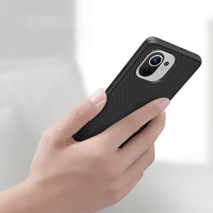 Hurtel Nillkin Textured Case wytrzymałe wzmocnione etui z żelową ramką i nylonem na tyle Xiaomi Mi 11 czarny 9