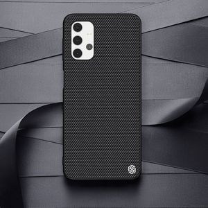 Hurtel Nillkin Textured Case wytrzymałe wzmocnione etui z żelową ramką i nylonem na tyle Samsung Galaxy A32 5G czarny 13