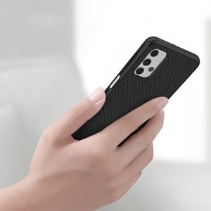 Hurtel Nillkin Textured Case wytrzymałe wzmocnione etui z żelową ramką i nylonem na tyle Samsung Galaxy A32 5G czarny 8