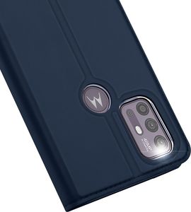 Hurtel DUX DUCIS Skin Pro kabura etui pokrowiec z klapką Lenovo Moto G30 / Moto G20 / Moto G10 niebieski 3
