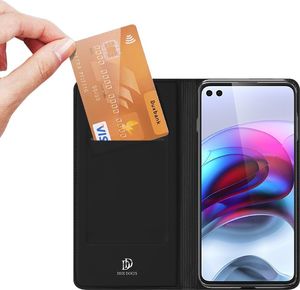 Hurtel Dux Ducis Skin Pro kabura etui pokrowiec z klapką Motorola Moto G100 / Edge S czarny 2