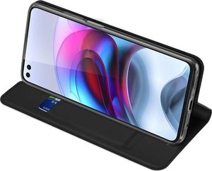 Hurtel Dux Ducis Skin Pro kabura etui pokrowiec z klapką Motorola Moto G100 / Edge S czarny 6