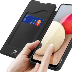 Hurtel DUX DUCIS Skin X kabura etui pokrowiec z klapką Samsung Galaxy A02s EU czarny 3
