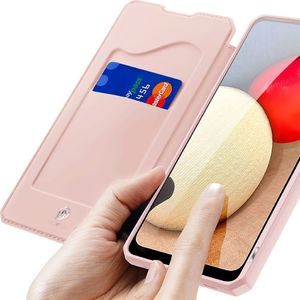 Hurtel DUX DUCIS Skin X kabura etui pokrowiec z klapką Samsung Galaxy A02s EU różowy 3