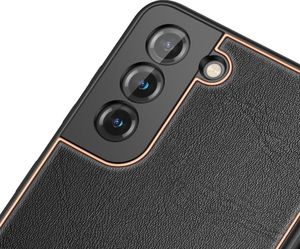 Hurtel Dux Ducis Yolo eleganckie etui pokrowiec ze skóry ekologicznej Samsung Galaxy S21 5G czarny 6