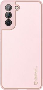 Hurtel Dux Ducis Yolo eleganckie etui pokrowiec ze skóry ekologicznej Samsung Galaxy S21 5G różowy 2