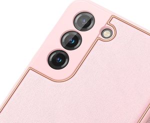Hurtel Dux Ducis Yolo eleganckie etui pokrowiec ze skóry ekologicznej Samsung Galaxy S21 5G różowy 6