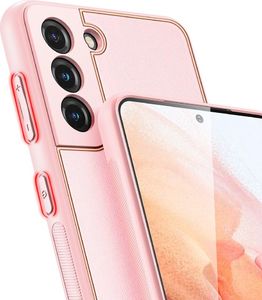 Hurtel Dux Ducis Yolo eleganckie etui pokrowiec ze skóry ekologicznej Samsung Galaxy S21 5G różowy 7