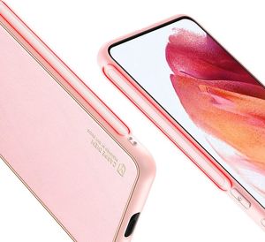 Hurtel Dux Ducis Yolo eleganckie etui pokrowiec ze skóry ekologicznej Samsung Galaxy S21 5G różowy 8