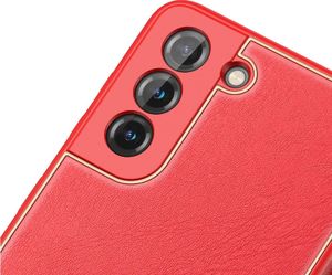 Hurtel Dux Ducis Yolo eleganckie etui pokrowiec ze skóry ekologicznej Samsung Galaxy S21 5G czerwony 5