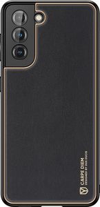 Hurtel Dux Ducis Yolo eleganckie etui pokrowiec ze skóry ekologicznej Samsung Galaxy S21+ 5G (S21 Plus 5G) czarny 2