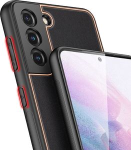 Hurtel Dux Ducis Yolo eleganckie etui pokrowiec ze skóry ekologicznej Samsung Galaxy S21+ 5G (S21 Plus 5G) czarny 6