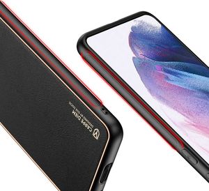 Hurtel Dux Ducis Yolo eleganckie etui pokrowiec ze skóry ekologicznej Samsung Galaxy S21+ 5G (S21 Plus 5G) czarny 8