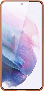 Hurtel Dux Ducis Yolo eleganckie etui pokrowiec ze skóry ekologicznej Samsung Galaxy S21+ 5G (S21 Plus 5G) pomarańczowy 3