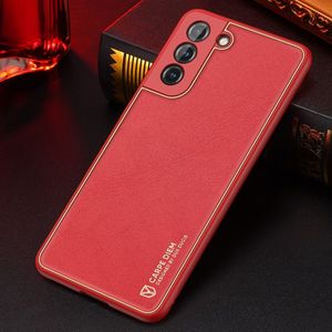 Hurtel Dux Ducis Yolo eleganckie etui pokrowiec ze skóry ekologicznej Samsung Galaxy S21+ 5G (S21 Plus 5G) czerwony 15