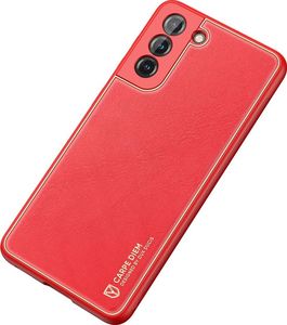 Hurtel Dux Ducis Yolo eleganckie etui pokrowiec ze skóry ekologicznej Samsung Galaxy S21+ 5G (S21 Plus 5G) czerwony 4
