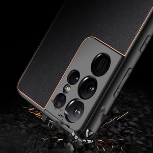 Hurtel Dux Ducis Yolo eleganckie etui pokrowiec ze skóry ekologicznej Samsung Galaxy S21 Ultra 5G czarny 11