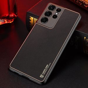 Hurtel Dux Ducis Yolo eleganckie etui pokrowiec ze skóry ekologicznej Samsung Galaxy S21 Ultra 5G czarny 15