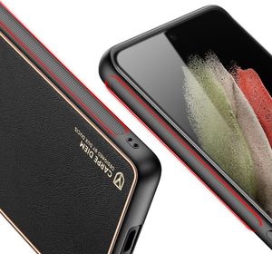 Hurtel Dux Ducis Yolo eleganckie etui pokrowiec ze skóry ekologicznej Samsung Galaxy S21 Ultra 5G czarny 7