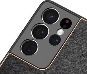 Hurtel Dux Ducis Yolo eleganckie etui pokrowiec ze skóry ekologicznej Samsung Galaxy S21 Ultra 5G czarny 9