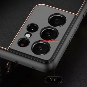 Hurtel Dux Ducis Yolo eleganckie etui pokrowiec ze skóry ekologicznej Samsung Galaxy S21 Ultra 5G pomarańczowy 14