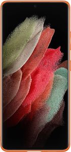 Hurtel Dux Ducis Yolo eleganckie etui pokrowiec ze skóry ekologicznej Samsung Galaxy S21 Ultra 5G pomarańczowy 3