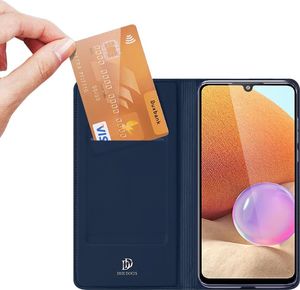 Hurtel DUX DUCIS Skin Pro kabura etui pokrowiec z klapką Samsung Galaxy A32 4G niebieski 2
