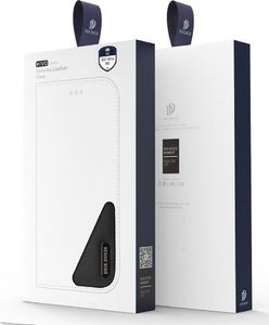 Hurtel Dux Ducis Hivo skórzane etui z klapką pokrowiec ze skóry naturalnej portfel na karty i dokumenty Samsung Galaxy S21 Ultra 5G czerwony 5