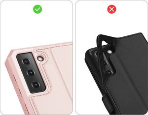 Hurtel DUX DUCIS Skin X kabura etui pokrowiec z klapką Samsung Galaxy S21+ 5G (S21 Plus 5G) różowy 12