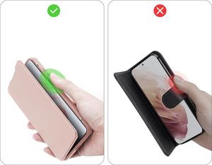 Hurtel DUX DUCIS Skin X kabura etui pokrowiec z klapką Samsung Galaxy S21+ 5G (S21 Plus 5G) różowy 6