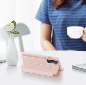 Hurtel DUX DUCIS Skin X kabura etui pokrowiec z klapką Samsung Galaxy S21+ 5G (S21 Plus 5G) różowy 8