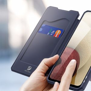 Hurtel DUX DUCIS Skin X kabura etui pokrowiec z klapką Samsung Galaxy A12 / Galaxy M12 niebieski 3