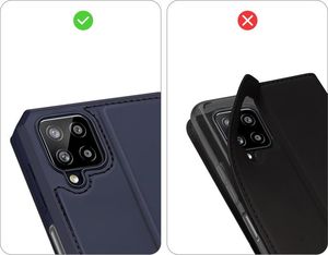 Hurtel DUX DUCIS Skin X kabura etui pokrowiec z klapką Samsung Galaxy A12 / Galaxy M12 niebieski 10