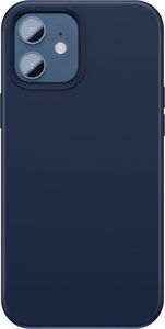 Hurtel Baseus Liquid Silica Gel Magnetic Case elastyczne silikonowe etui pokrowiec iPhone 12 mini niebieski (WIAPIPH54N-YC03) (kompatybilny z MagSafe) 1
