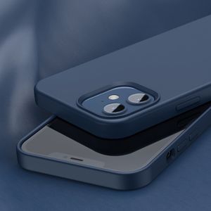 Hurtel Baseus Liquid Silica Gel Magnetic Case elastyczne silikonowe etui pokrowiec iPhone 12 mini niebieski (WIAPIPH54N-YC03) (kompatybilny z MagSafe) 10