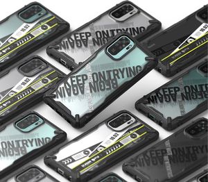 Hurtel Ringke Fusion X Design etui pancerny pokrowiec z ramką Xiaomi Redmi Note 10 / Redmi Note 10S czarny (Cross) (XDXI0030) 7