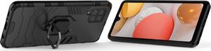 Hurtel Ring Armor pancerne hybrydowe etui pokrowiec + magnetyczny uchwyt Samsung Galaxy A42 5G czarny 6