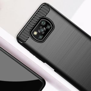 Hurtel Carbon Case elastyczne etui pokrowiec Xiaomi Poco X3 NFC / Poco X3 Pro niebieski 5