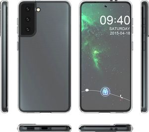 Hurtel Żelowy pokrowiec etui Ultra Clear 0.5mm Samsung Galaxy S21 5G przezroczysty 4