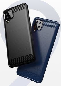 Hurtel Carbon Case elastyczne etui pokrowiec Samsung Galaxy A12 / Galaxy M12 niebieski 6