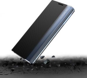 Hurtel New Sleep Case pokrowiec etui z klapką z funkcją podstawki Samsung Galaxy A12 / Galaxy M12 czarny 8