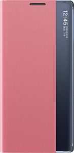 Hurtel New Sleep Case pokrowiec etui z klapką z funkcją podstawki Samsung Galaxy A12 / Galaxy M12 różowy 2