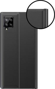 Hurtel New Sleep Case pokrowiec etui z klapką z funkcją podstawki Samsung Galaxy A12 / Galaxy M12 różowy 4