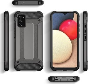 Hurtel Hybrid Armor pancerne hybrydowe etui pokrowiec Samsung Galaxy A02s EU czarny 5