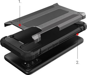 Hurtel Hybrid Armor pancerne hybrydowe etui pokrowiec Samsung Galaxy A02s EU czarny 7