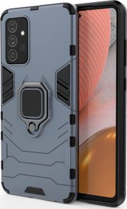 Hurtel Ring Armor pancerne hybrydowe etui pokrowiec + magnetyczny uchwyt Samsung Galaxy A72 4G niebieski 2